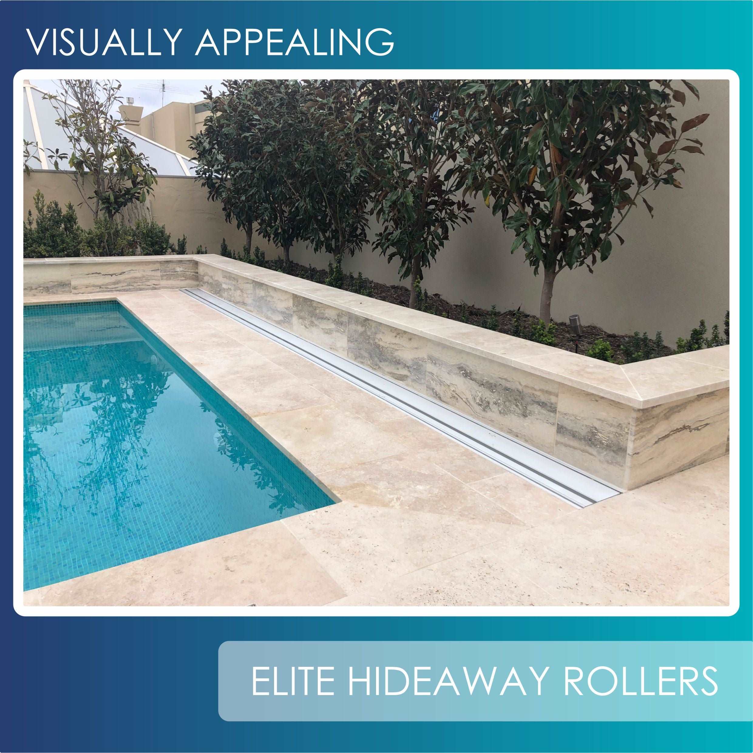 ELITE HIDEAWAY INGROUND POOL COVER ROLLERS