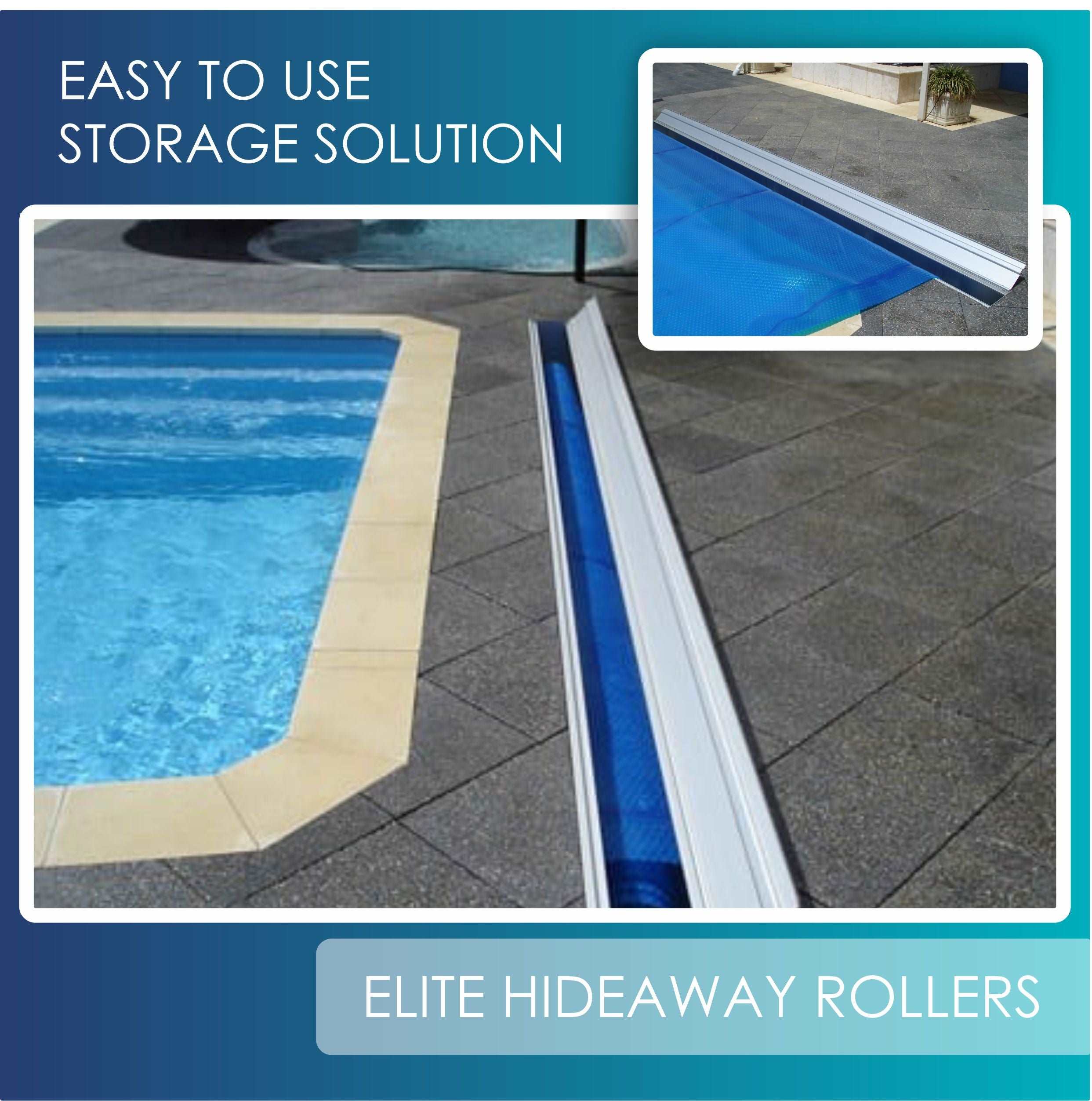 ELITE HIDEAWAY INGROUND POOL COVER ROLLERS